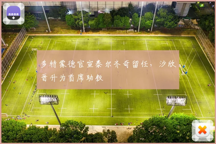 多特蒙德官宣泰尔齐奇留任，沙欣晋升为首席助教
